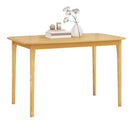 48 Inch Solid Wood Dining Table with Rubber Wood Supporting Legs for Kitchen Dining Room