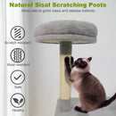 48 Inches Tall Cat Tree Multi-Level Kitten Tower with Large Condo Padded Top Perch