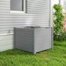48 x 38 Inch Air Conditioner Fence 3 Panels with Metal Ground Stakes for Patio Backyard