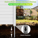 48 x 38 Inch Air Conditioner Fence 3 Panels with Metal Ground Stakes for Patio Backyard