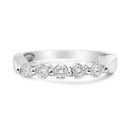 14K White Gold 1/2 Cttw Round-Cut 5-Stone Diamond Ring (H-I Color, SI1-SI2 Clarity) Size 7