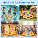 Inflatable Tic-Tac-Toe Pool Game Set with 7 Balls