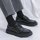 Business Formal Britishstyle Glossy Heightincreasing Leather Shoes