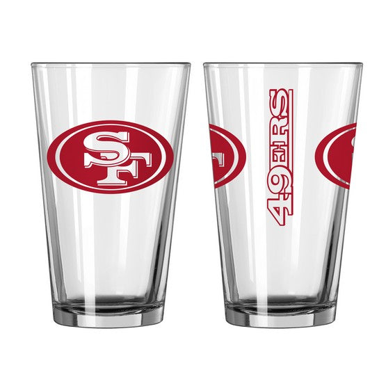 San Francisco 49ers Game Day Pint Glass