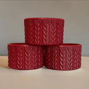 Vintage Red Macrame Tumbler Boot - fits 20-40oz