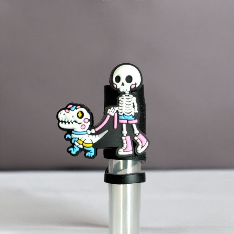 Cute Skelly Straw Topper