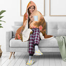 Personalized Capybara Hooded Blanket | Custom Name Gift