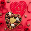 Heart-Shaped Chocolate Gift Tin – Gourmet Assorted Chocolates in Keepsake Red Tin