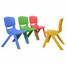 4-pack Colorful Stackable Plastic Children Chairs
