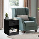 Modern Nightstand with Storage Drawer and Cabinet