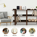 59 Inch Console Table with 3-tier Open Shelf for Front Hall Hallway and Foyer