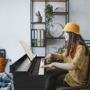 88 Key Full Size Electric Piano Keyboard with Stand 3 Pedals MIDI Function