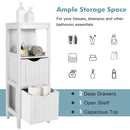 Freestanding Storage Cabinet with 2 Removable Drawers for Bathroom