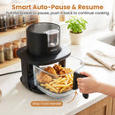 4.7 QT Glass Air Fryer with Steam Frying Mode