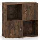 4-Cube Bookcase with 2 Cabinets and Anti-Tip Kit