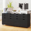 4 Drawer File Cabinet with Wheels for Home Office Organization
