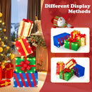 4 Ft Stackable Gift Boxes Set of 4 Stacked Christmas Present Boxes