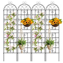 4 Pack 86" x 20" Metal Garden Trellis for Outdoor Climbing Plants