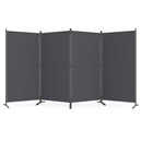 4 Panel Room Divider Screen 6 FT Tall Folding Privacy Partition