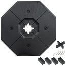 4 Pieces Patio Cantilever Offset Umbrella Weights Base Plate Set