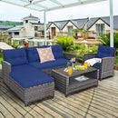 4-Piece Outdoor Sectional Sofa Set with Coffee Table