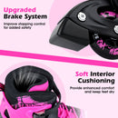 4-Size Adjustable Light-Up Inline Skates for Toddlers Ages 5-7