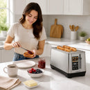 4 Slice Toaster with LED Display and 6 Browning Levels