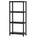 4-Tier Heavy-Duty Plastic Storage Shelves Freestanding Garage Shelving Unit