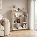 4-Tier Open Bookcase with Anti-Tipping Kits - White