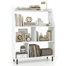 4-Tier Open Bookcase with Anti-Tipping Kits - White