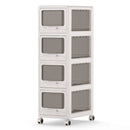 Rolling Storage Cart with Drawers and Lockable Wheels