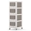 Rolling Storage Cart with Drawers and Lockable Wheels
