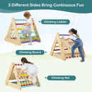 4 in 1 Triangle Climber Toy with Sliding Board and Climbing Net