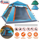 4-5 Person Camping Tent Outdoor Foldable Waterproof Tent with 2 Mosquito Nets Windows Carrying Bag for Hiking Climbing Adventure Fishing