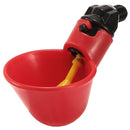 20 Pack Chicken Waterer Automatic Poultry Waterer Chicken Drinker Cups w/Mounting Joint for Chicken Poultry