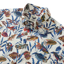 Men's Fish Shirt Button Down Tropical Hawaiian Shirts For Men Short Sleeve Aloha Shirt Nature Collector By Amy
