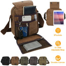 Unisex Crossbody Bags Canvas Phone Tablet PC Shoulder Bag Credit Card Key Messenger Purse