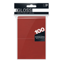 Ultra PRO: Standard 100ct Sleeves - PRO-Gloss (Red)