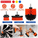 3Pcs/Set Drill Brush Power Scrubber Cleaning Brush for Car Carpet Wall Tile Tub Cleaner Combo