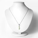 1.40 Carat Genuine Peridot and Pearl .925 Sterling Silver Pendant
