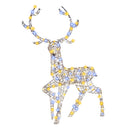 4.6 Feet Pre-Lit Christmas Reindeer with 170 Cold and Warm LED Lights