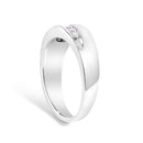 Men's.925 Sterling Silver 1/2 Cttw Diamond 9 Stone Band Ring - Size 10