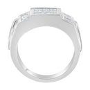 Men's 14K White Gold Diamond Cluster Ring (2 cttw, G-H Color, SI1-SI2 Clarity)