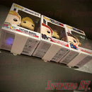 50-Pack Simple Funko Pop Box Wall Mount Simple Figure Display Shelf | Includes command strips OR screws! | Bulk pack