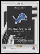 2022 Panini Immaculate Rookie Eye Black Jersey Jameson Williams #/99 #REB-JWI
