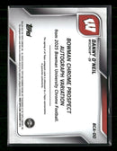 2025 Bowman University Chrome Prospect Autographs Danny O'Neil Auto #BCA-DO