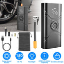 Car Tire Inflator Pump Portable Car Air Compressor 6000mAh Wireless Electric Air Pump 150 PSI with LED Light