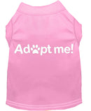 Pet Dog & Cat Shirt Screen Printed, "Adopt Me"