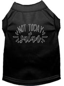 Pet Dog & Cat Shirt Screen Printed, "Not Today Satan"