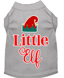Christmas Pet Dog & Cat Shirt Screen Printed, "Little Elf"